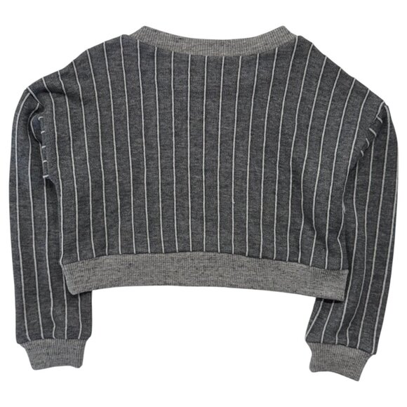 ATELIER BARN - SHORT SWEATSHIRT - 100% COTTON - GREY - NEW NO TAG - Picture 2 of 4
